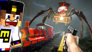 ХОРРОР ПРО ПОЕЗД ПАУК Choo Choo Charles в МАЙНКРАФТ ДЕВУШКА ВИДЕО ТРОЛЛИНГ MINECRAFT